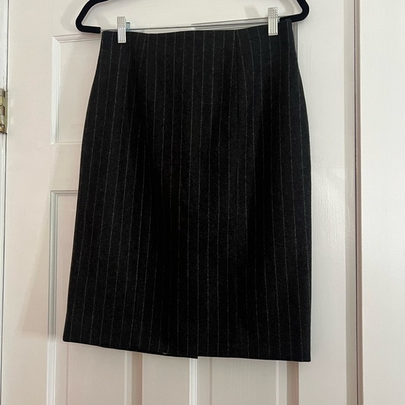 YSL • PINSTRIPE PENCIL SKIRT • NWT - Picture 1 of 3